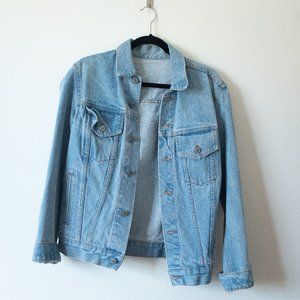 Light wash denim jacket